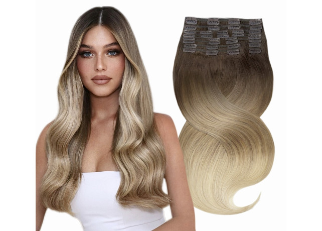 Clip On DeLuxe Drept Black Collection Ombre #6 #18
